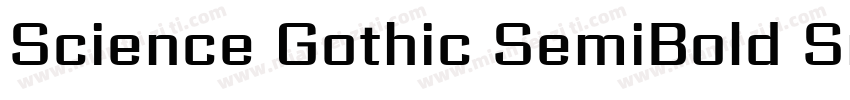 Science Gothic SemiBold SmCnd字体转换